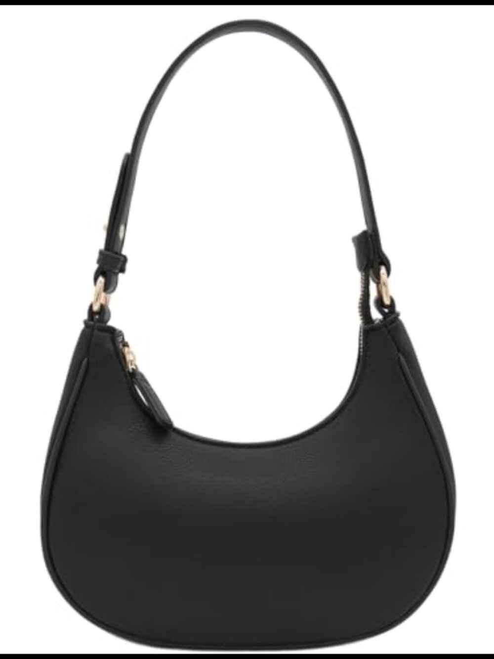 PU leather small crescent shoulder bag underarm purse